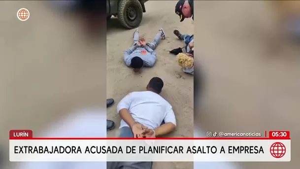 Lurín: Detienen a extrabajadora por planificar asalto a empresa. Foto: América Noticias