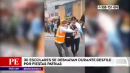 Lurín: Escolares se desmayaron durante desfile por Fiestas Patrias