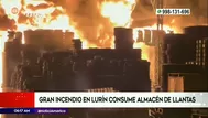 Lurín: Más de 20 unidades de bomberos trabajan para controlar incendio