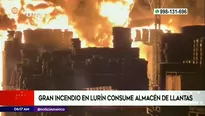 Incendio en almacén de llantas | Video: América Noticias