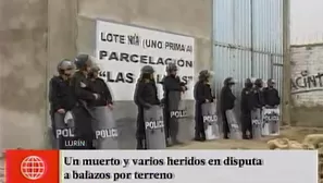 Un muerto y tres heridos en disputa de terreno. Foto: captura de TV