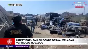 Policía interviene taller en Lurín. Foto y video: América Noticias