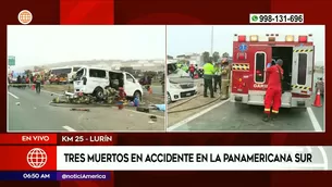 Accidente en Panamericana Sur | Video: América Noticias