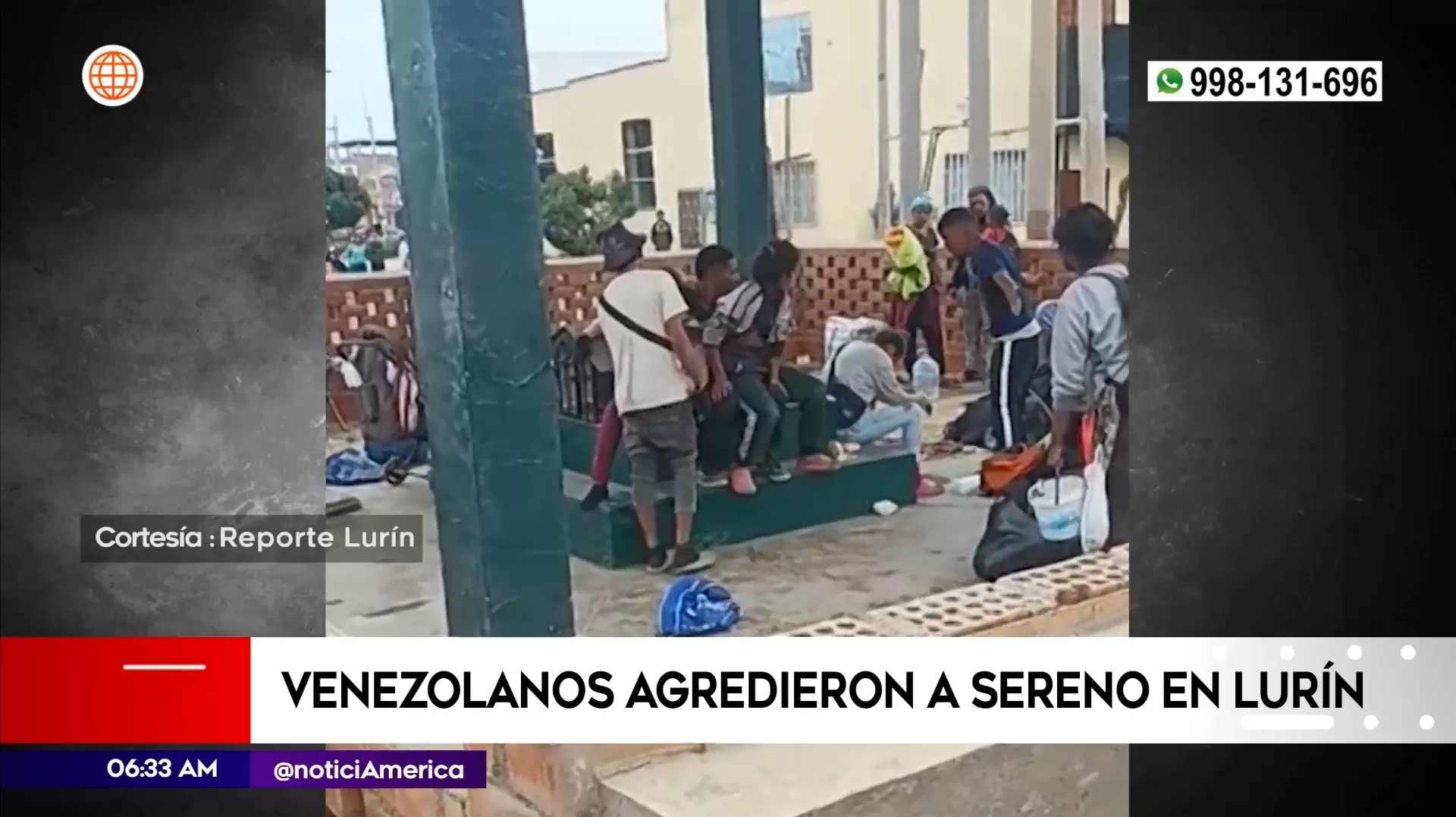 Venezolanos agredieron a serenos en Lurín. Foto: América Noticias