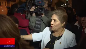 Luz Salgado Rubianes es una de las parlamentarias más antiguas del fujimorismo. Foto: captura de TV