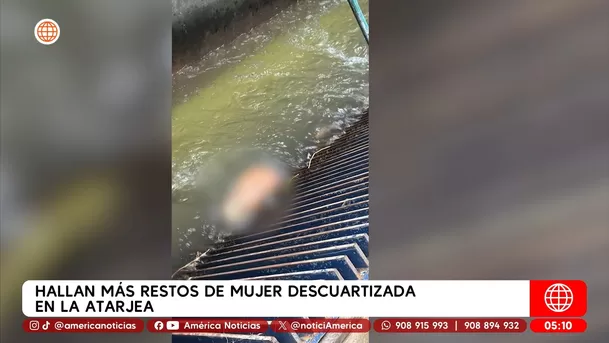 Hallan más restos de mujer descuartizada en La atarjea, en El Agustino. Foto: América Noticias