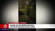 Madre dio licor a su hijo de 8 años y lo dejó abandonado en la calle