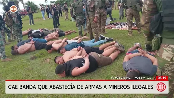 Madre de Dios: Cae banda que abastecía de armas a mineros ilegales. Foto: América Noticias
