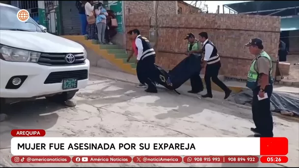 Mujer fue asesinada por su expareja en Arequipa. Foto: América Noticias Mujer fue asesinada por su expareja en Arequipa. Foto: América Noticias