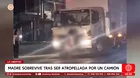 Madre fue atropellada por un camión en la Libertad y está grave