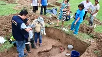 Exhumación de cuerpo en Yanajanca, Huánuco. Foto: Ministerio Público