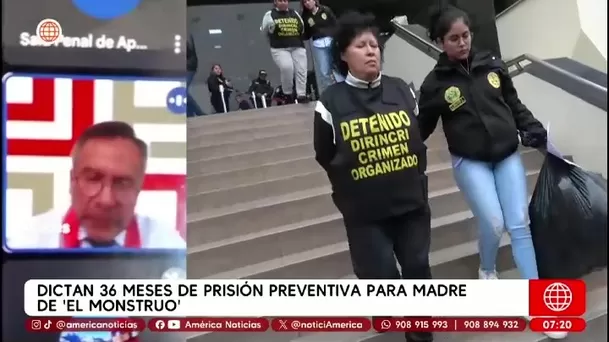 Poder Judicial ordena prisión preventiva a madre de 'El Monstruo' por vínculos criminales/ América Noticias Poder Judicial ordena prisión preventiva a madre de 'El Monstruo' por vínculos criminales/ América Noticias