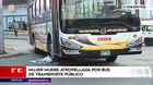 Madre murió atropellada por bus de transporte público