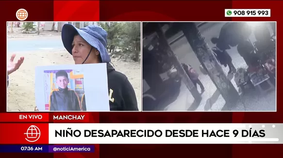 Madre pide ayuda para encontrar a su hijo desaparecido en Manchay. Foto: América Noticias