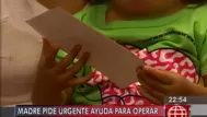 Madre pide ayuda urgente para operar a su hija que nació con ano imperforado