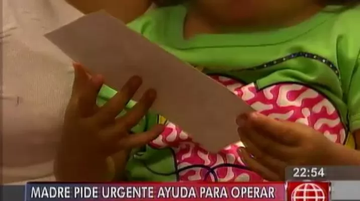 Madre pide ayuda urgente para operar a su hija que nació con ano imperforado
