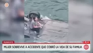 Madre sobrevive a trágico accidente en el río Mantaro en Huancayo