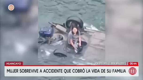 Madre sobrevive a trágico accidente en el río Mantaro en Huancayo. Foto: América Noticias
