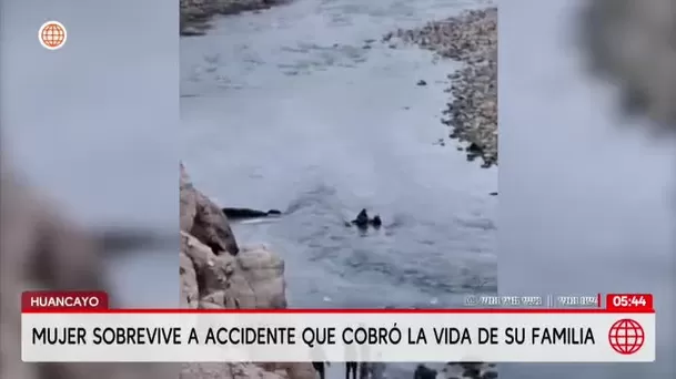 Madre sobrevive a trágico accidente en el río Mantaro en Huancayo. Foto: América Noticias