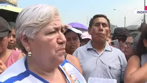 Madres del vaso de leche protestan frente a la Municipalidad de Independencia. / Video: Canal N