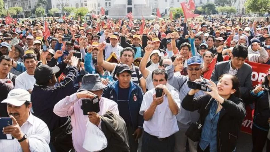 Ernesto Mesa, dirigente del Sute – Cusco / Foto: archivo Andina