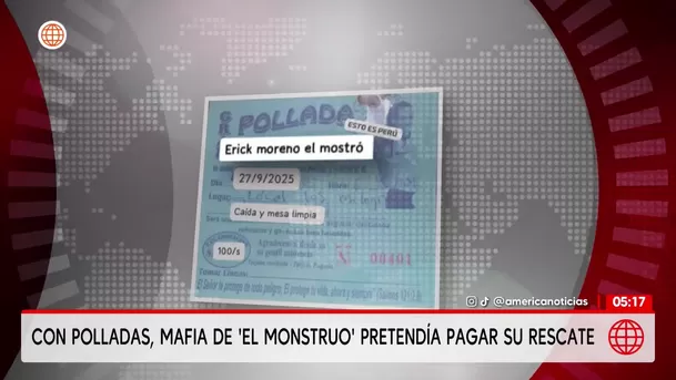 Mafia del Monstruo pretendía pagar su rescate con polladas. Foto: Unidad de investigación