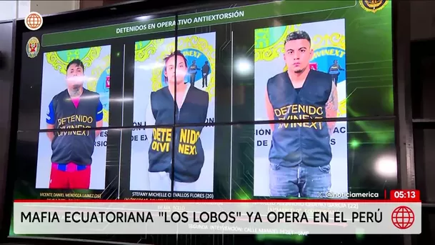 Mafia ecuatoriana Los Lobos ya opera en el Perú. Foto: América Noticias