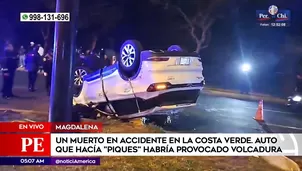 Accidente de tránsito en Magdalena. Foto y video: América Noticias