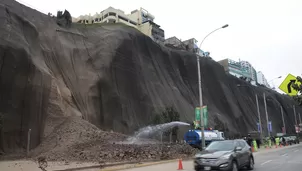 Deslizamiento en acantilado de la Costa Verde ocurrió el pasado 8 de agosto. Foto: Andina