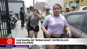 Captura de robacasas en Magdalena. Foto y video: América Noticias