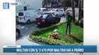 Sujeto golpea brutalmente a mascotas y recibe multa de S/2 475 en Magdalena