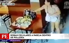 Magdalena: Sujetos robaron celulares a pareja dentro de pollería - Noticias de celular