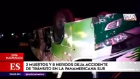 Accidente en la Panamericana Sur.