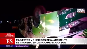 Accidente en la Panamericana Sur.