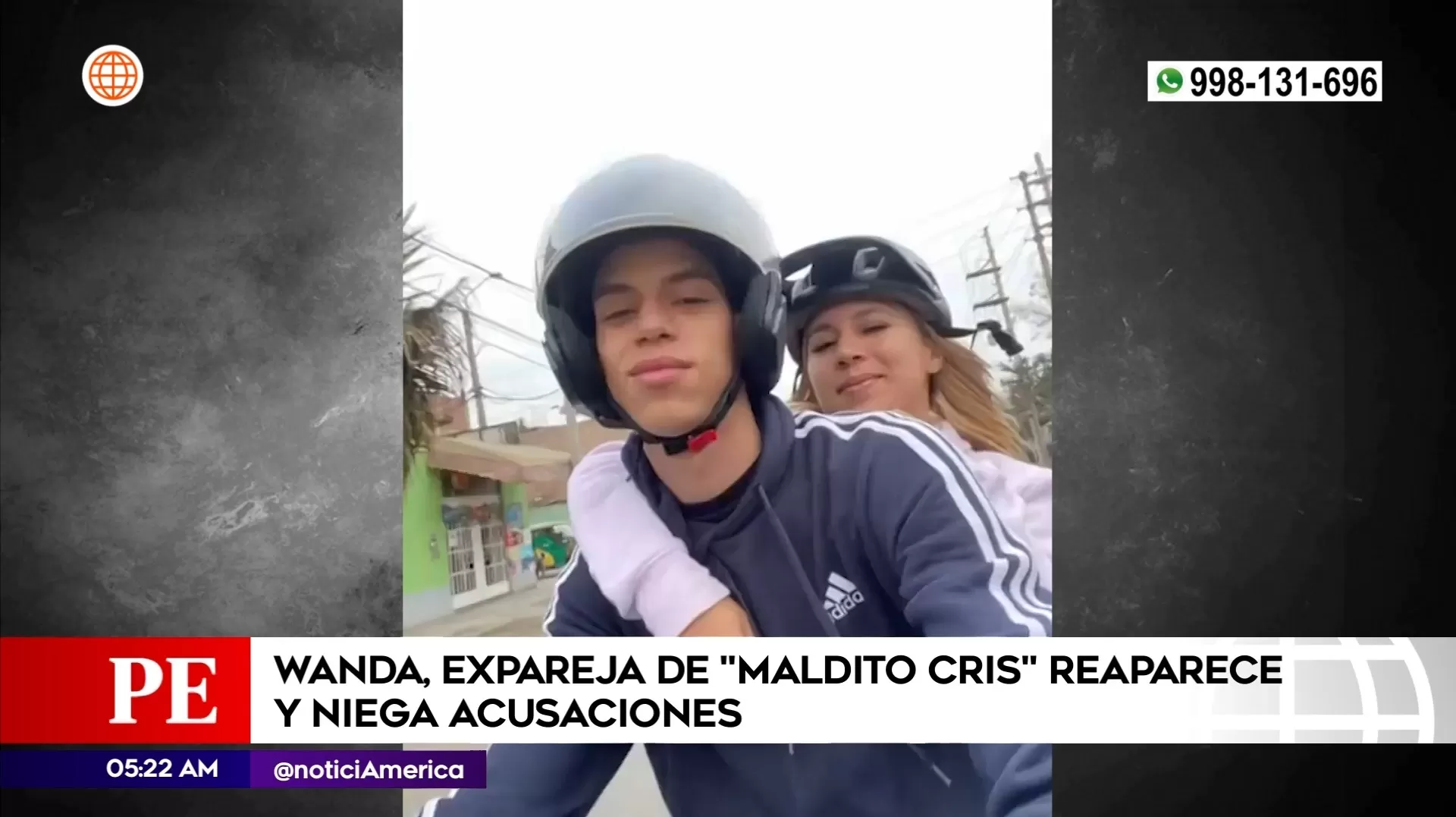 Wanda del Valle, expareja del delincuente abatido maldito Cris. Foto: América Noticias