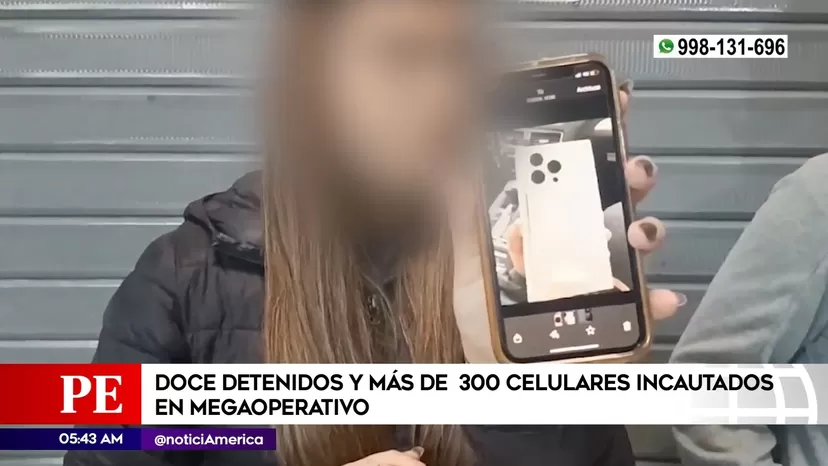 Las Malvinas: Doce detenidos y más de 300 celulares incautados en megaoperativo