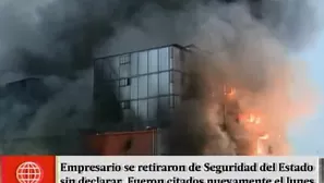 Incendio en Las Malvinas. Foto: captura de TV