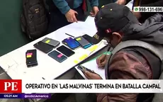 Las Malvinas: Operativo terminó en batalla campal - Noticias de eliminatorias-2014