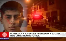 Manchay: acribillan a joven que regresaba a su casa tras partido de fútbol - Noticias de lince