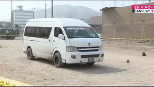 Ataque a transporte informal deja un muerto y un herido. Foto y video: Canal N