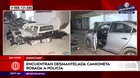 Manchay: Encuentran desmantelada camioneta robada a policía