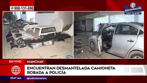 Encuentran desmantelada camioneta robada a policía. Foto y video: América Noticias