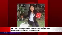 Mujer fue acuchillada en Manchay. América Noticias