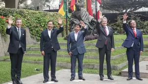 Presidente Pedo Castillo en sede de la CAN. Foto: Presidencia