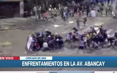 Manifestación en Lima terminó en enfrentamiento - Noticias de piura