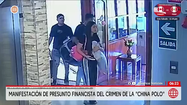 Manifestación del presunto financista del crimen de la China Polo. Foto: Unidad de investigación