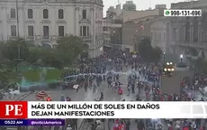 Manifestaciones en Lima: Marchas violentas dejaron más de un millón de soles en daños - Noticias de lima