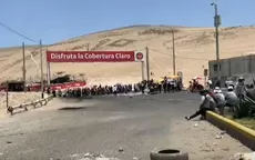 Tacna: Manifestantes bloquean ingreso a la ciudad - Noticias de Comas