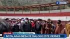 Manifestantes liberan la vía que conduce a Antamina