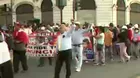 Manifestantes realizan nueva jornada de movilización en el Centro de Lima